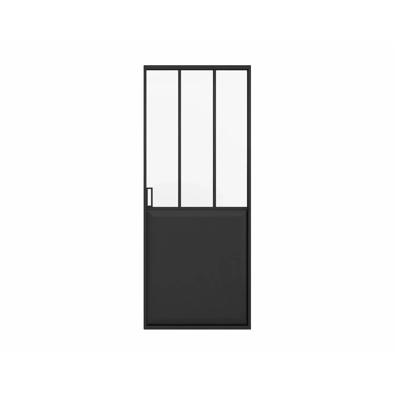Vente-unique Schuifdeur Artisto Zwart - L 83cm X B 4cm X H 205cm