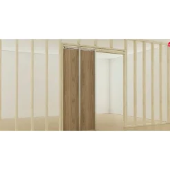 Vente-unique Schuifdeur Artisto Zwart - L 83cm X B 4cm X H 205cm
