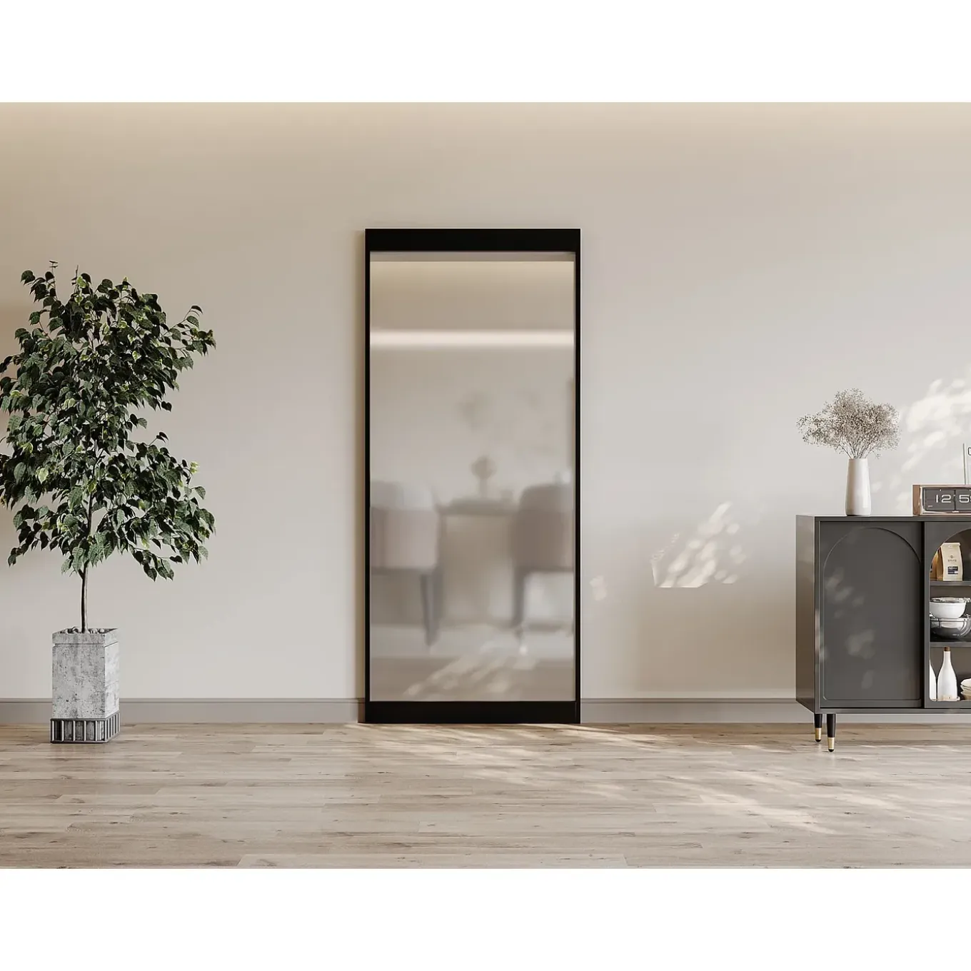Vente-unique Schuifdeur Toripa Zwart - L 93cm X B 4.5cm X H 210cm