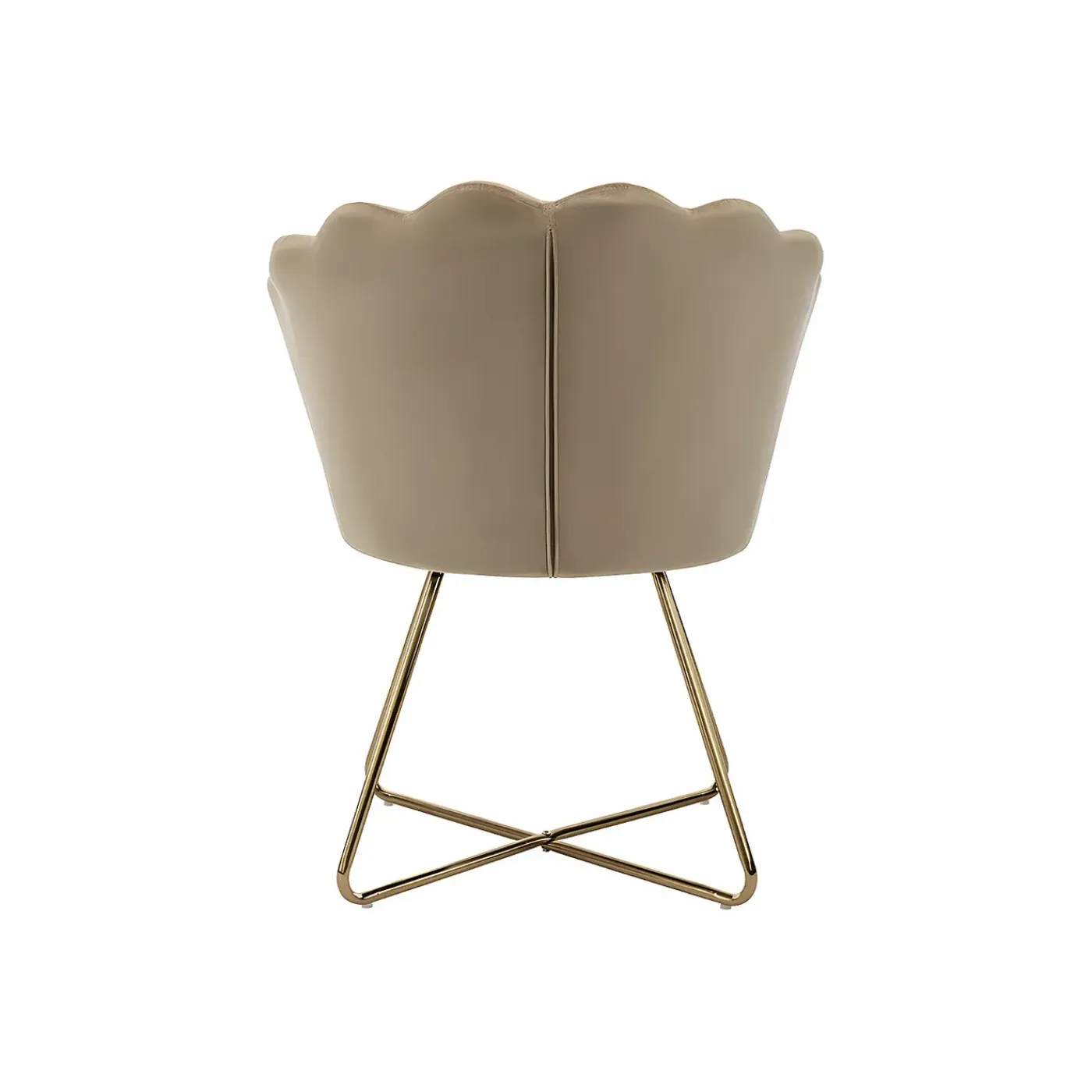 Vente-unique Stoel Fiori Beige - L 69cm X B 64cm X H 85.5cm