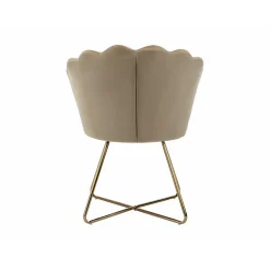 Vente-unique Stoel Fiori Beige - L 69cm X B 64cm X H 85.5cm