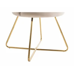 Vente-unique Stoel Fiori Beige - L 69cm X B 64cm X H 85.5cm