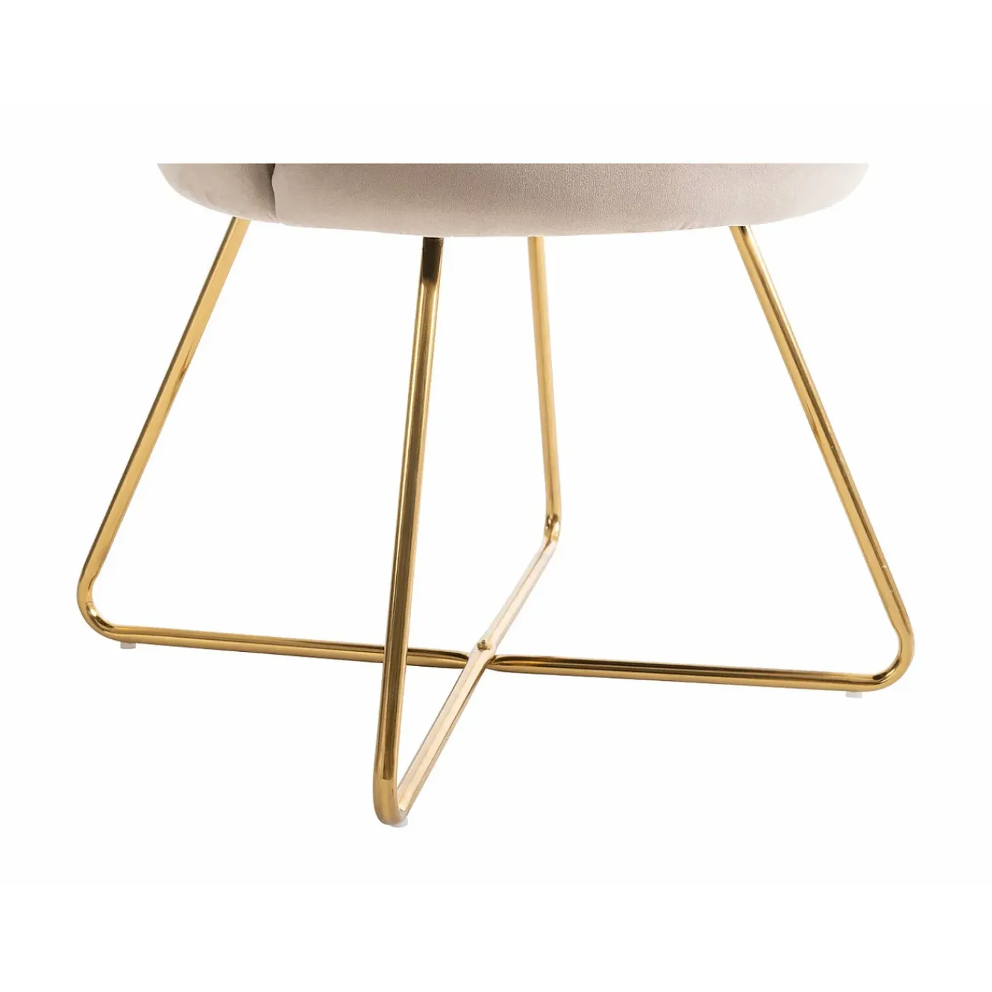 Vente-unique Stoel Fiori Beige - L 69cm X B 64cm X H 85.5cm