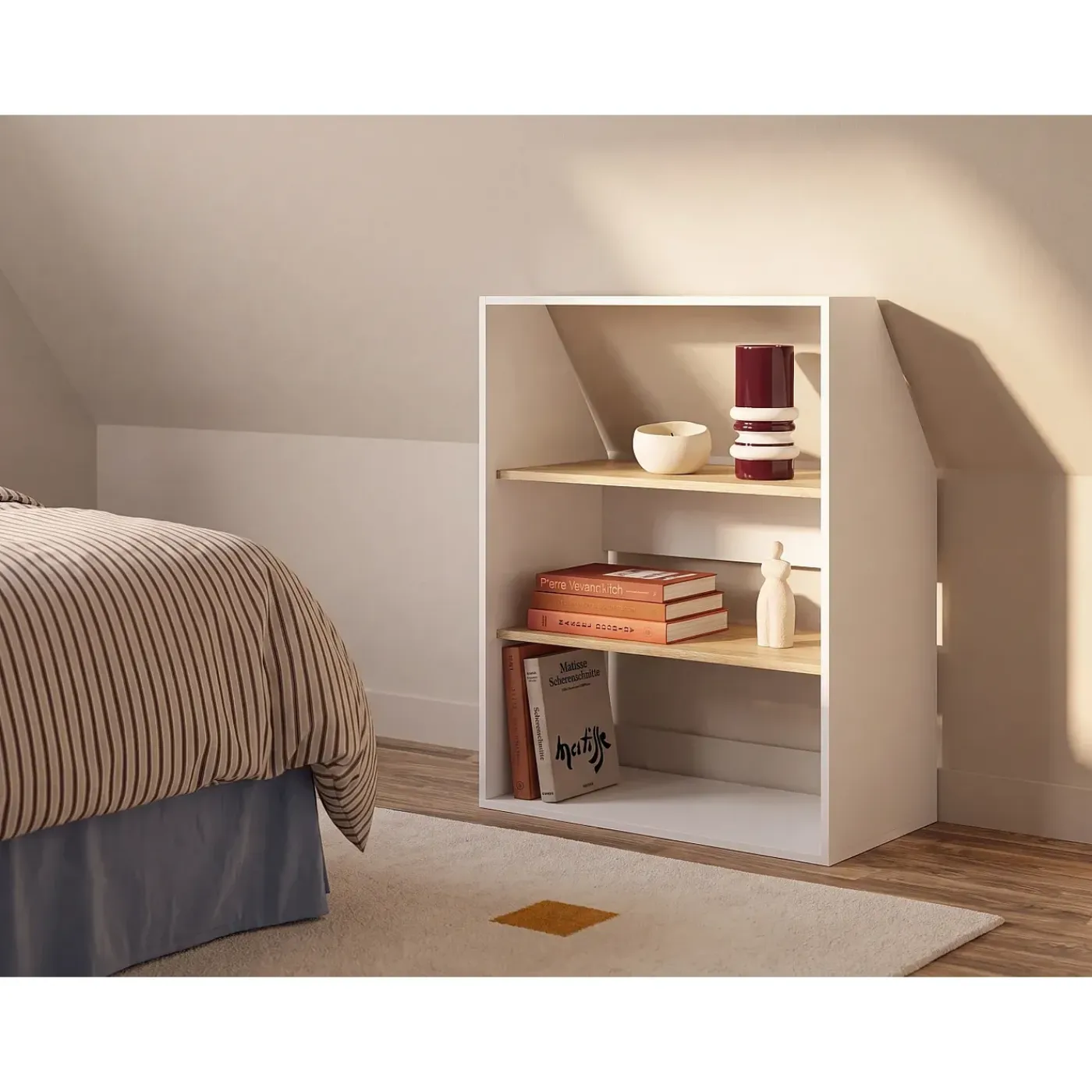 Vente-unique Zolderkast Adezio Beige - L 91.3cm X B 50cm X H 110cm