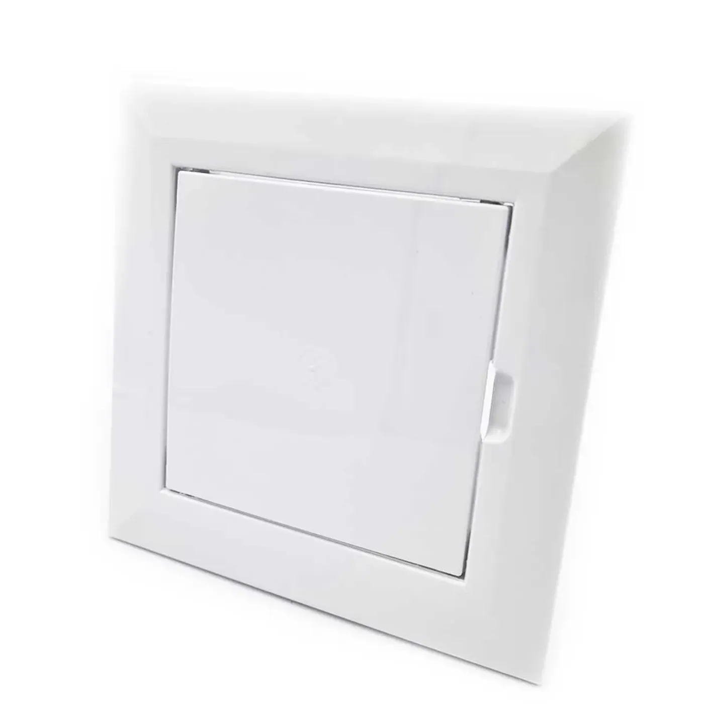 Vents toegangsdeur 100x100mm kunststof in wit inspectieluik wand