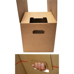Verhuisdozen Profi extra sterk - 51L - autolock geen tape nodig – FSC karton - 30 stuks - handvatten