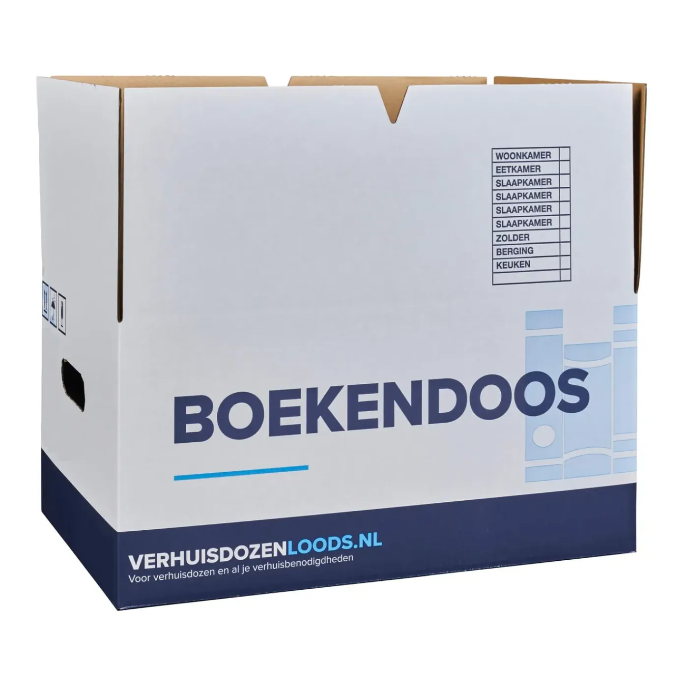 Verhuisservice+ Boekendozen - Zelfsluitend – Extra Sterk - 37l - 10 Stuks