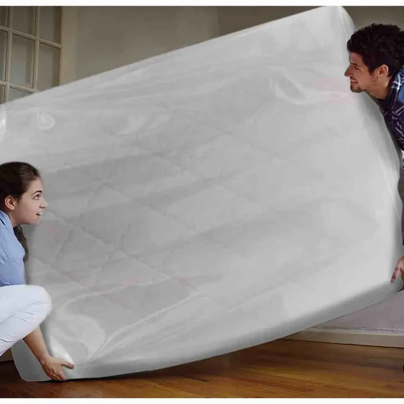 Verhuisservice+ Matrashoes - 1-persoons Matras Hoes - 100my - 114x225cm