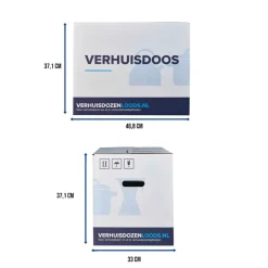 Verhuisservice+ Verhuisdozen - Zelfsluitend - Geen Tape Nodig - 52l - 30 Stuks