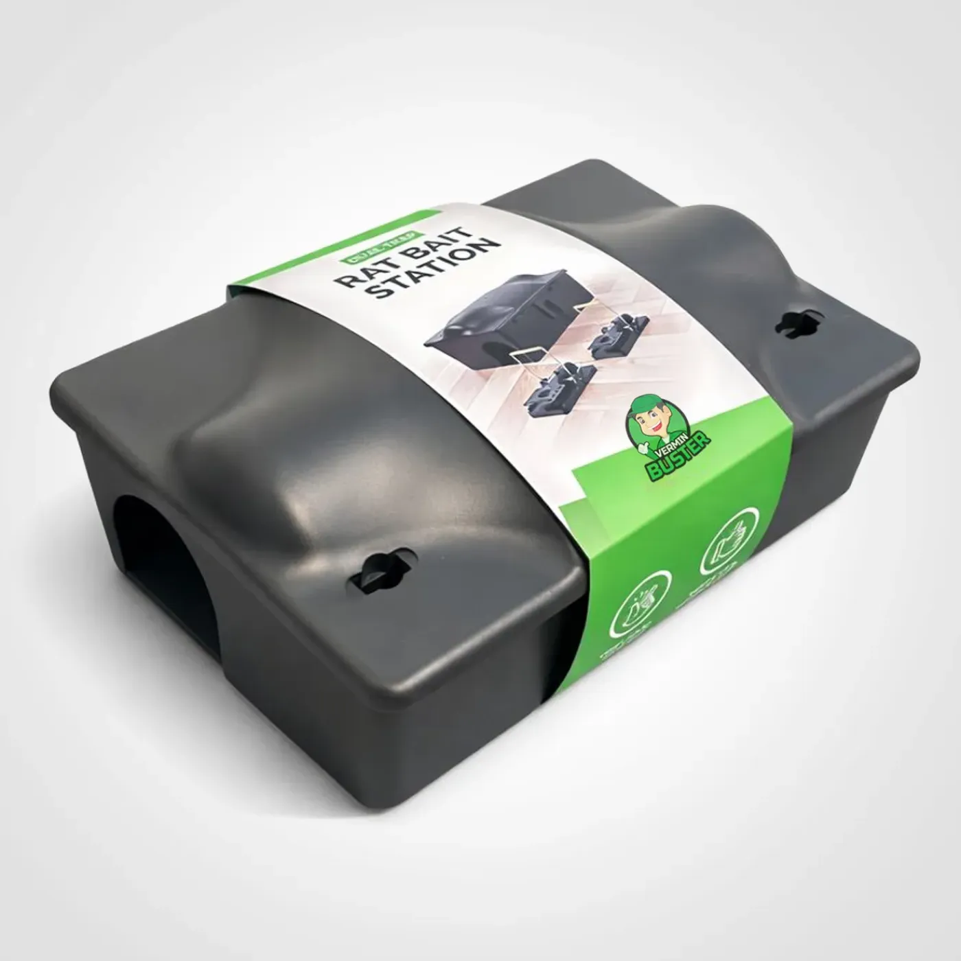 VerminBuster Rattenvoerdoos Multibox + 2 Rattenvallen - Inclusief Slot - Effectief En Veilig