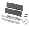 Vertex Met 3d-regeling Outdoor Lade Emuca, Hoogte 178mm, 40kg, Diepte 550mm, Staal, Antracietgrijs