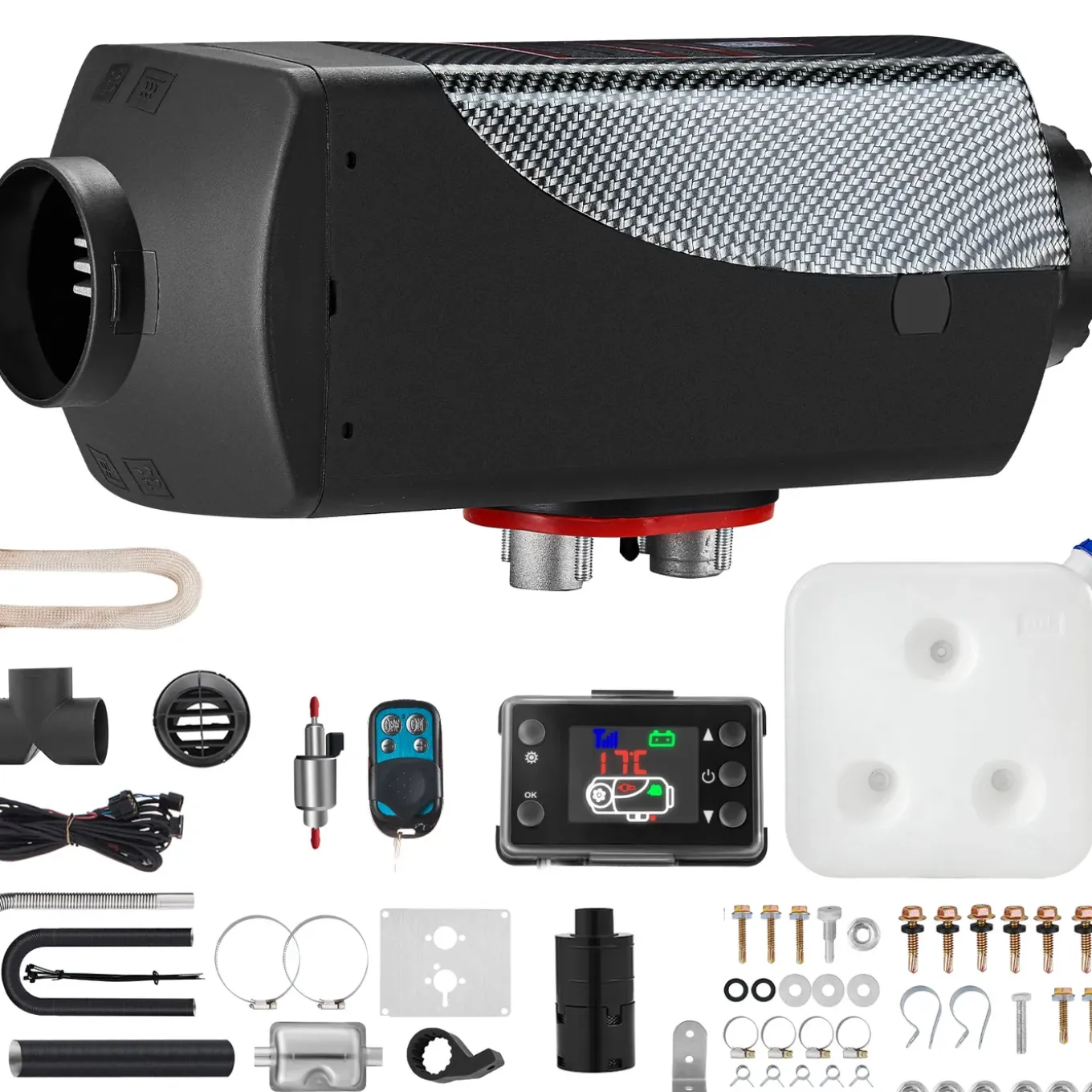 Vevor Dieselkachel (verwarming) 12v 8kw Lcd-display, Low Noise