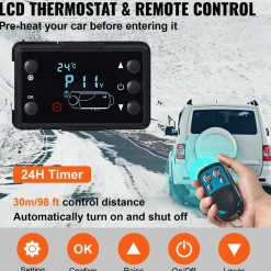Vevor Dieselkachel (verwarming) 12v 8kw Lcd-display, Low Noise
