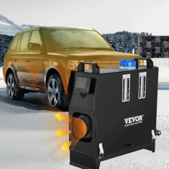 VEVOR Dieselkachel (verwarming) 12v 8kw Voor Auto Aluminium, Afstandsbediening, Lcd-scherm, Zwart