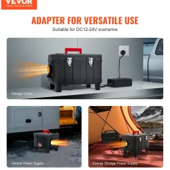 Vevor Dieselverwarming 8kw 12/24v All-in-one, Bt App, Draagbaar, Display, Co-alarm, Stil