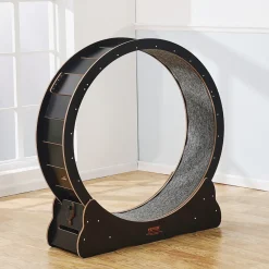 Vevor-kattenhometrainer-indoor-met-krabpaal-110-cm-zwart