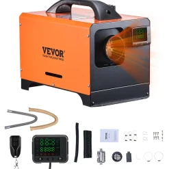 VEVOR Standverwarming 8kw 12/24v Vierkant Display, Afst.bed., Compact, Stil, Voor Camper