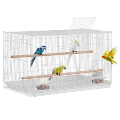 VEVOR -vogelkooi-(parkietenkooi)-760x460x455mm-wit