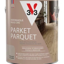 V33 hardwaxolie Parket Extra patina grijs mat 2,5L