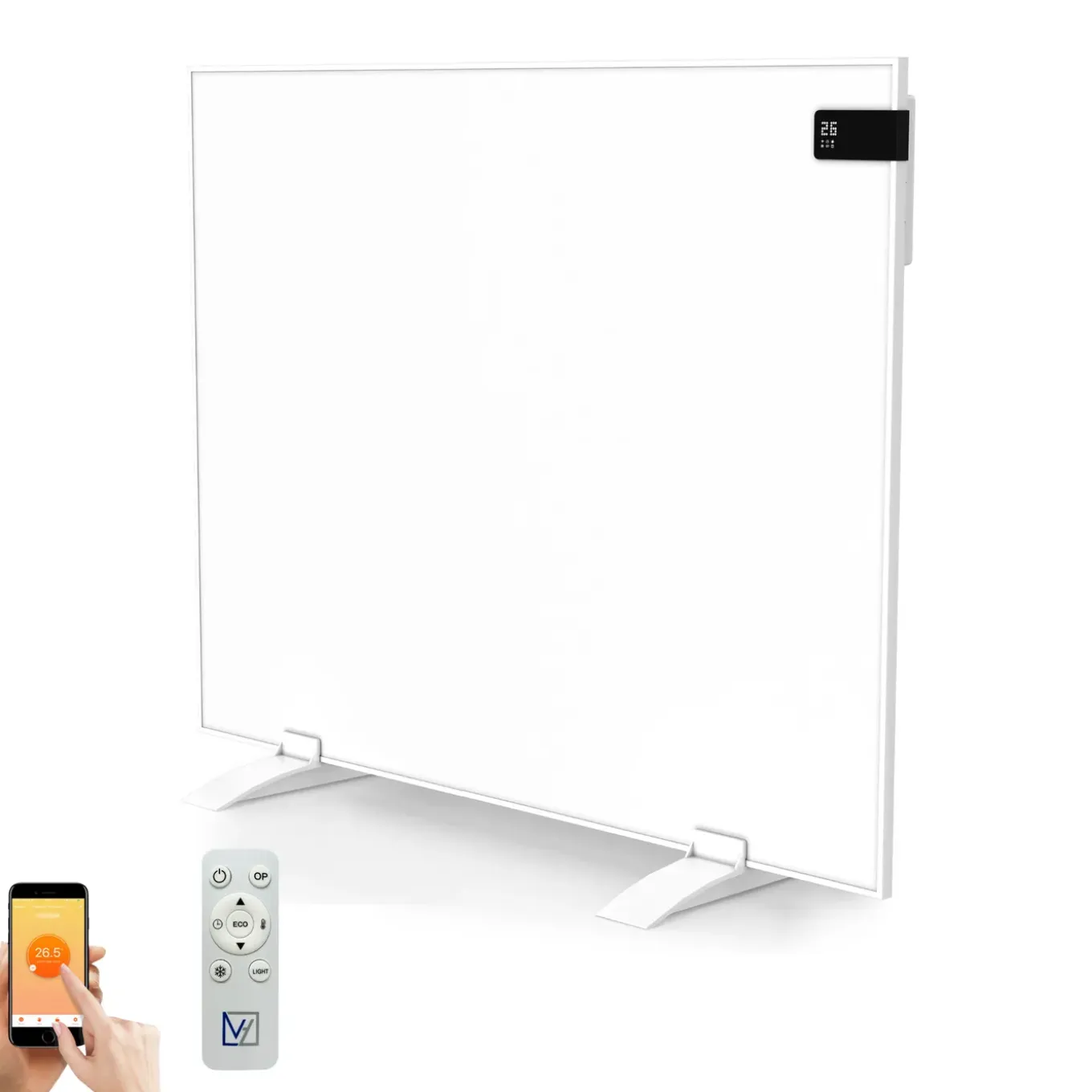 VH Infrarood paneel Superia V3 - Wit - 60 x 60 cm - 360 Watt - Geïntegreerde thermostaat - Wifi