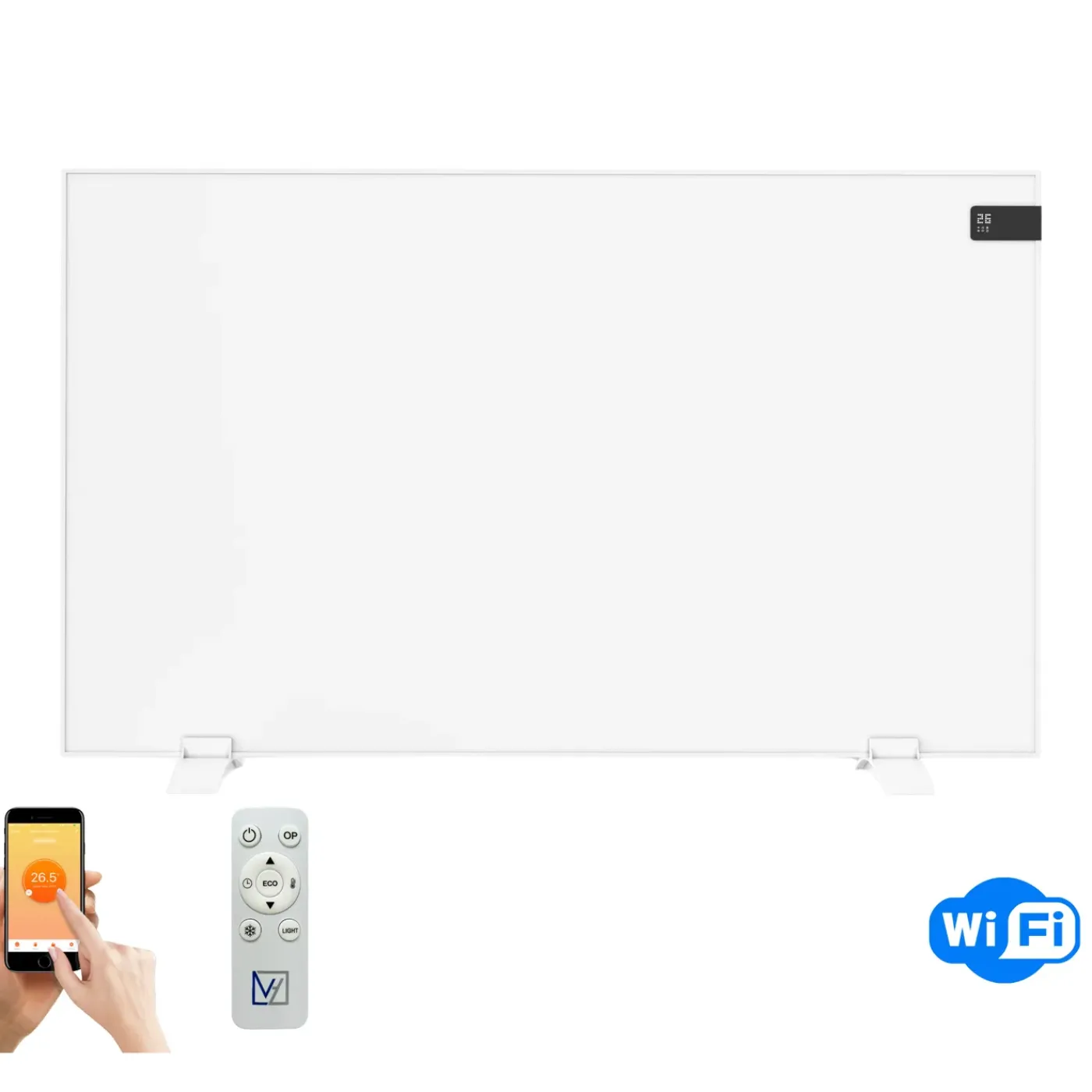 VH Infrarood paneel Superia V3 - Wit - 60 x 120 cm - 720 Watt - Geïntegreerde thermostaat - Wifi