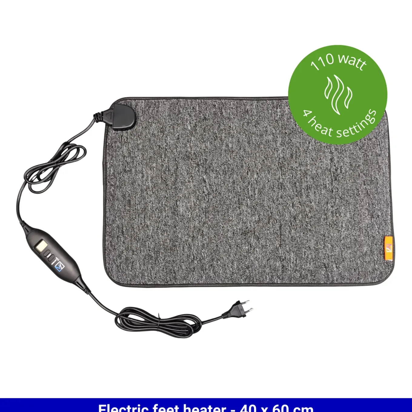 VH Regelbare warme voeten mat "Etna" 40 x 60 cm (110 Watt)