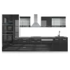 Vicco - Complete Moderne Keuken - R-line - Glanzend Antraciet Wit - 350 Cm