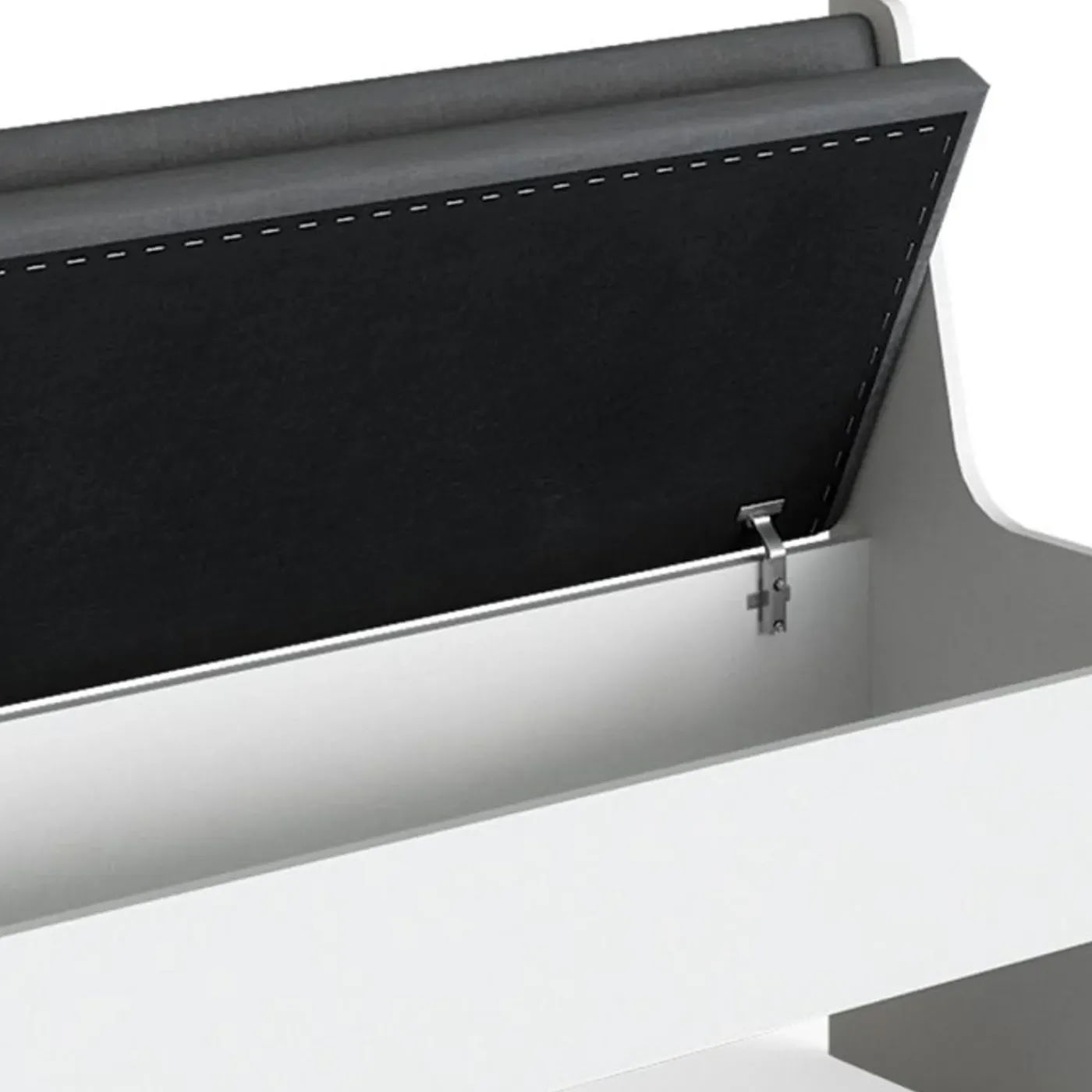 VICCO Eetkamerbank Roman, 41.5x106.6cm, Wit, 34177