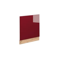 Vicco Façade Fameline, 60cm, Pt Eik, Bordeaux Rood Hoge Glans/eik Van Gouden Kracht,