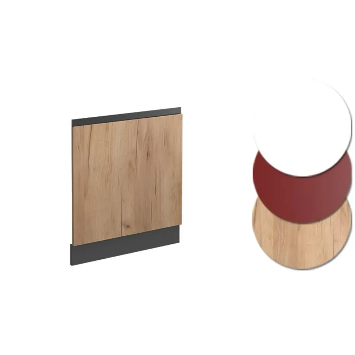 VICCO Façade Rline, 59,6 Cm Jvorm, Zonder Pt, Gouden Eiken/antraciet, 39537