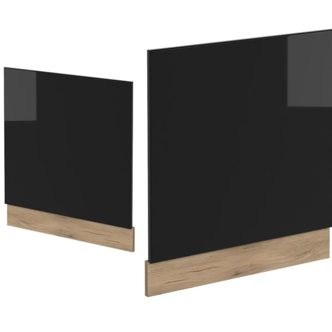 VICCO Façade Rline, 60cm, Pt Eik, Zwart Hoge Glans/eiken Van Goud, 46478