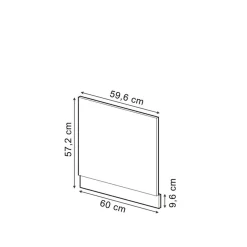 VICCO Façade Rline, 60cm Zonder Pt, Zwart/antraciet, 42831