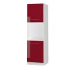 Vicco Fameline Ovenmeubel, 60cm Met Open Planken, Bordeaux Hoogglans/wit, 38512