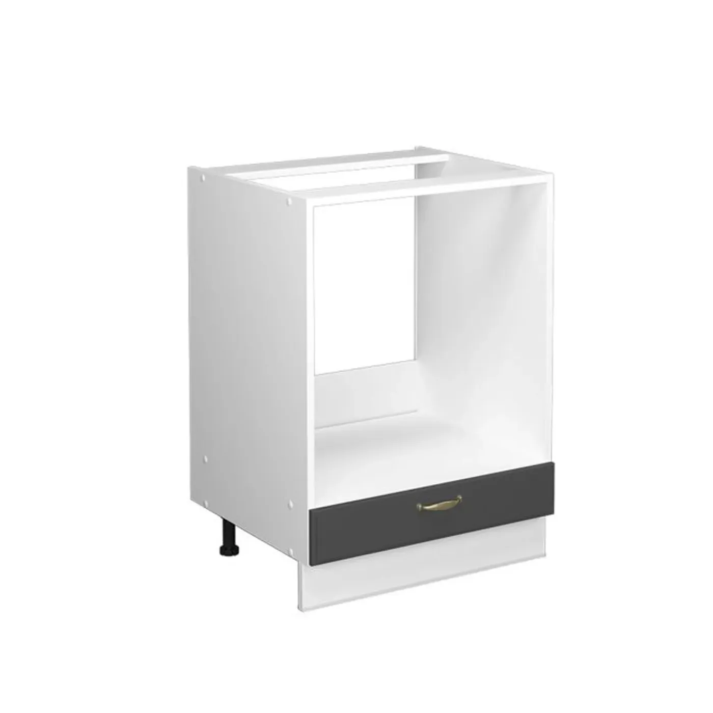 VICCO Fameline Ovenmeubel, 60cm Zonder Pt, Antracietgoud/wit, 38024