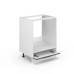 VICCO Fameline Ovenmeubel, 60cm Zonder Pt, Antraciet Hoogglans/wit, 33512