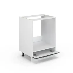 VICCO Fameline Ovenmeubel, 60cm Zonder Pt, Antraciet Hoogglans/wit, 33512