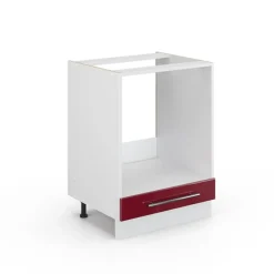VICCO Fameline Ovenmeubel, 60cm Zonder Pt, Bordeauxrood Hoogglans/wit, 34785