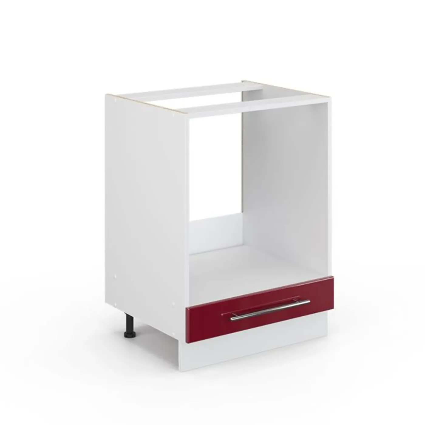 VICCO Fameline Ovenmeubel, 60cm Zonder Pt, Bordeauxrood Hoogglans/wit, 34785