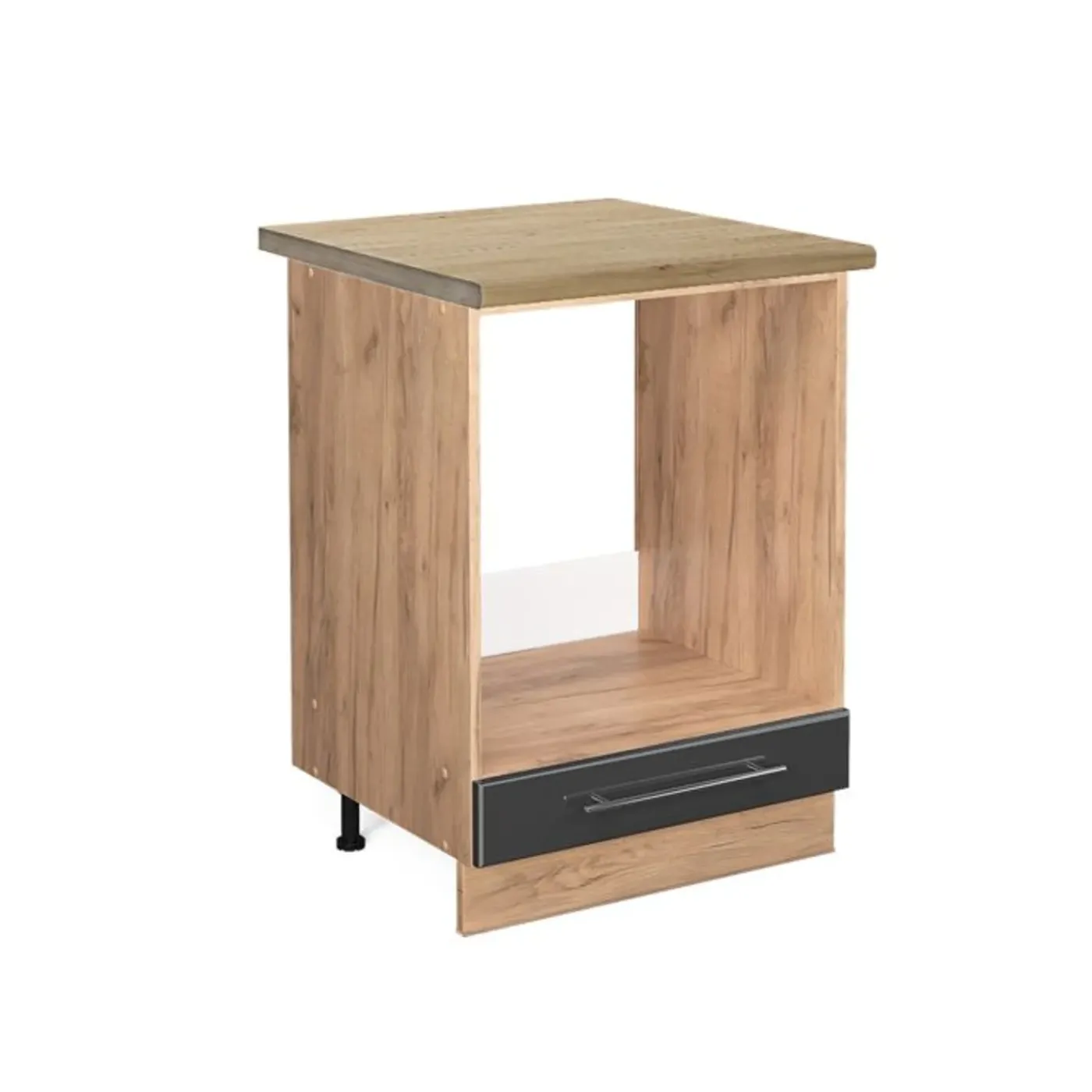VICCO Fameline Ovenmeubel, 60cm, Pt Eik, Antraciet Hoogglans/eiken Van Goud, 45562