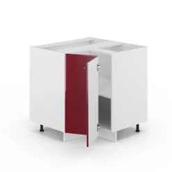 VICCO - Hoekkast Onderkast - Bordeaux Rood Hoogglans - 80,5 Cm