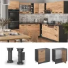 VICCO - Hoekkast R-line - Gouden Krachteik - 86 X 81,6 X 60 Cm