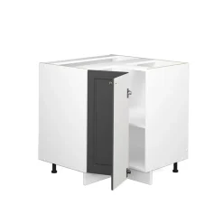 VICCO Hoekmeubel Fameline, 80.5cm, Pt Marmer, Antracietgoud/wit, 46794