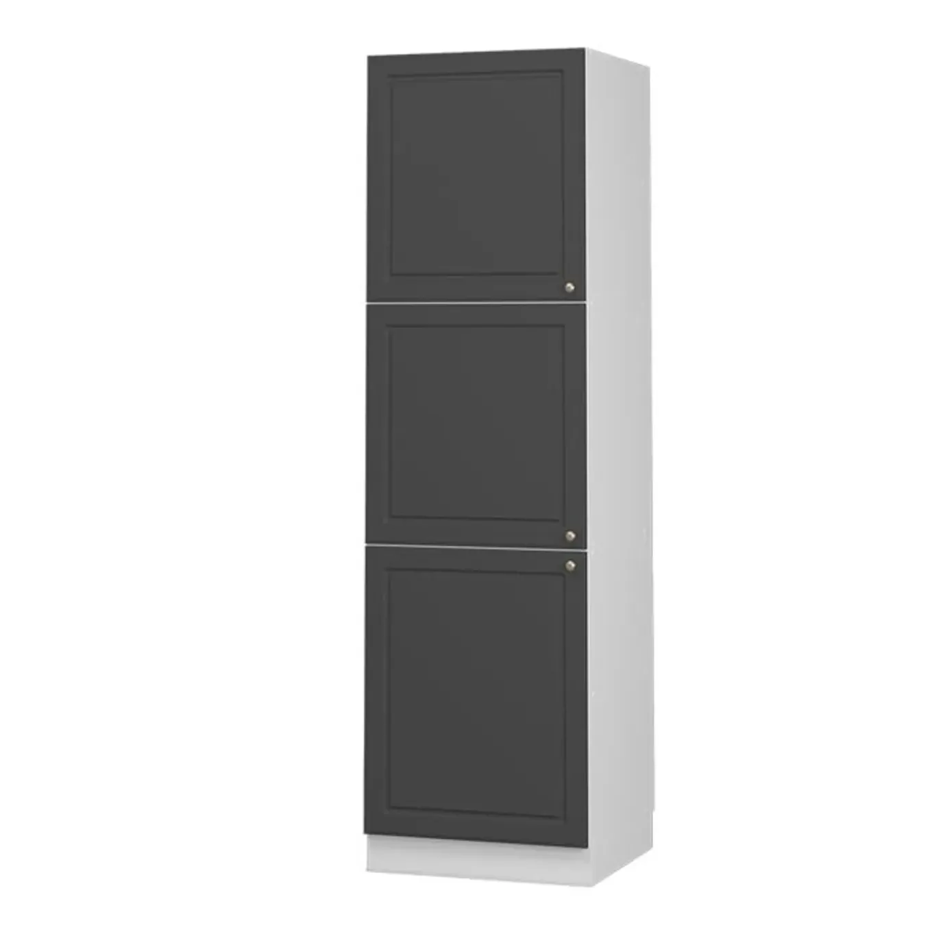Vicco Hoge Kast Fameline, 60cm, Antracietgoud Landhuis/wit, 38509