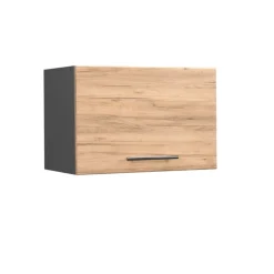 Vicco Keuken Bovenkast Fameline, 60cm Plat, Gouden Eiken/antraciet, 38308