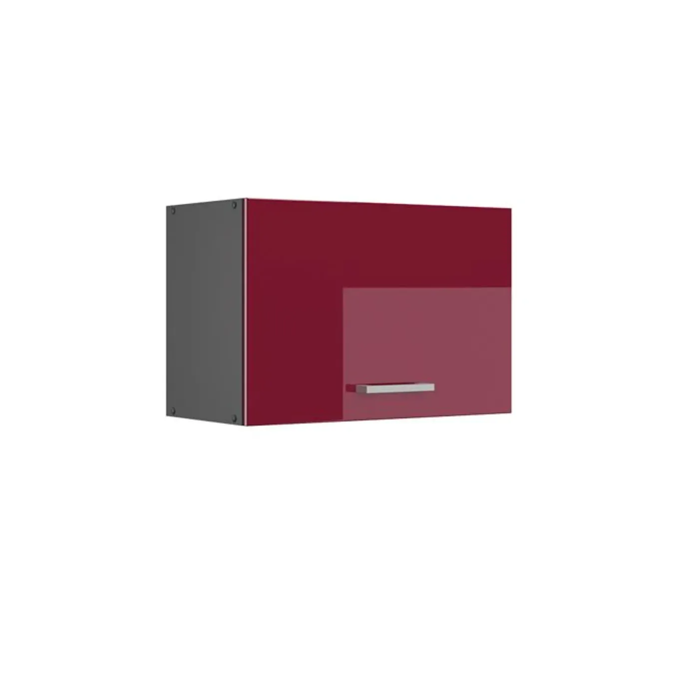 Vicco Keuken Bovenkast Rline, 60cm Plat, Glanzend Rood/antraciet, 34928