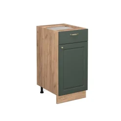 VICCO - Keukenkast Onder - Fame-line Groen Goud Met Werkblad - 40 Cm