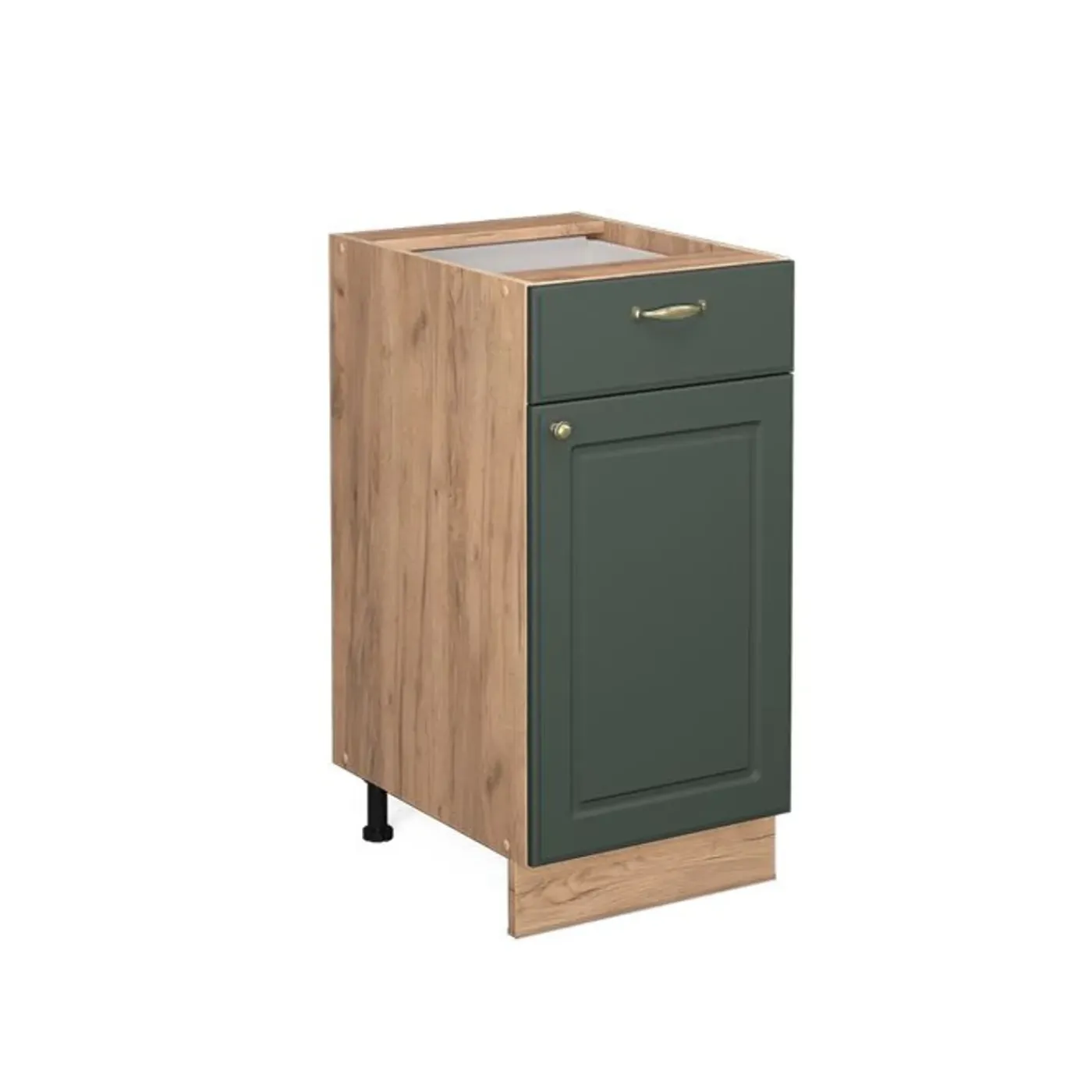 VICCO - Keukenkast Onder - Fame-line Groen Goud Met Werkblad - 40 Cm
