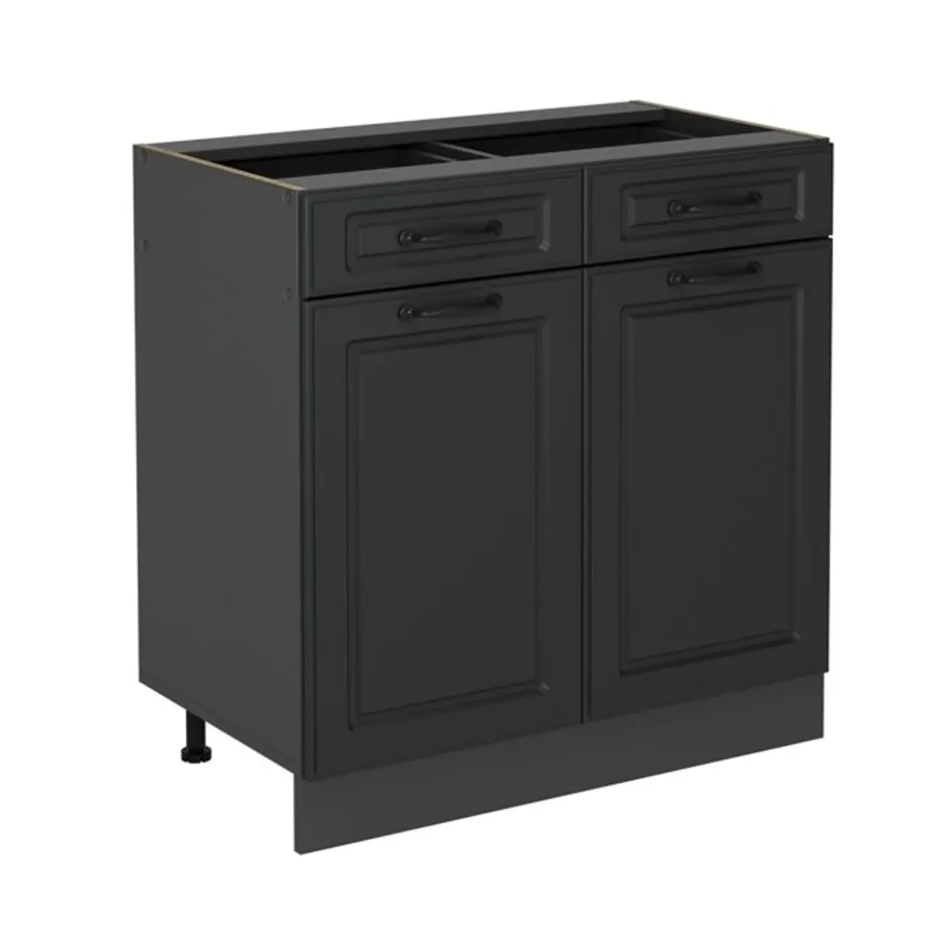 Vicco - Keukenkast Onderkast - Antraciet - 80 Cm