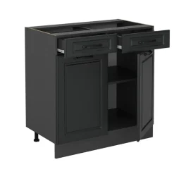 Vicco - Keukenkast Onderkast - Antraciet - 80 Cm