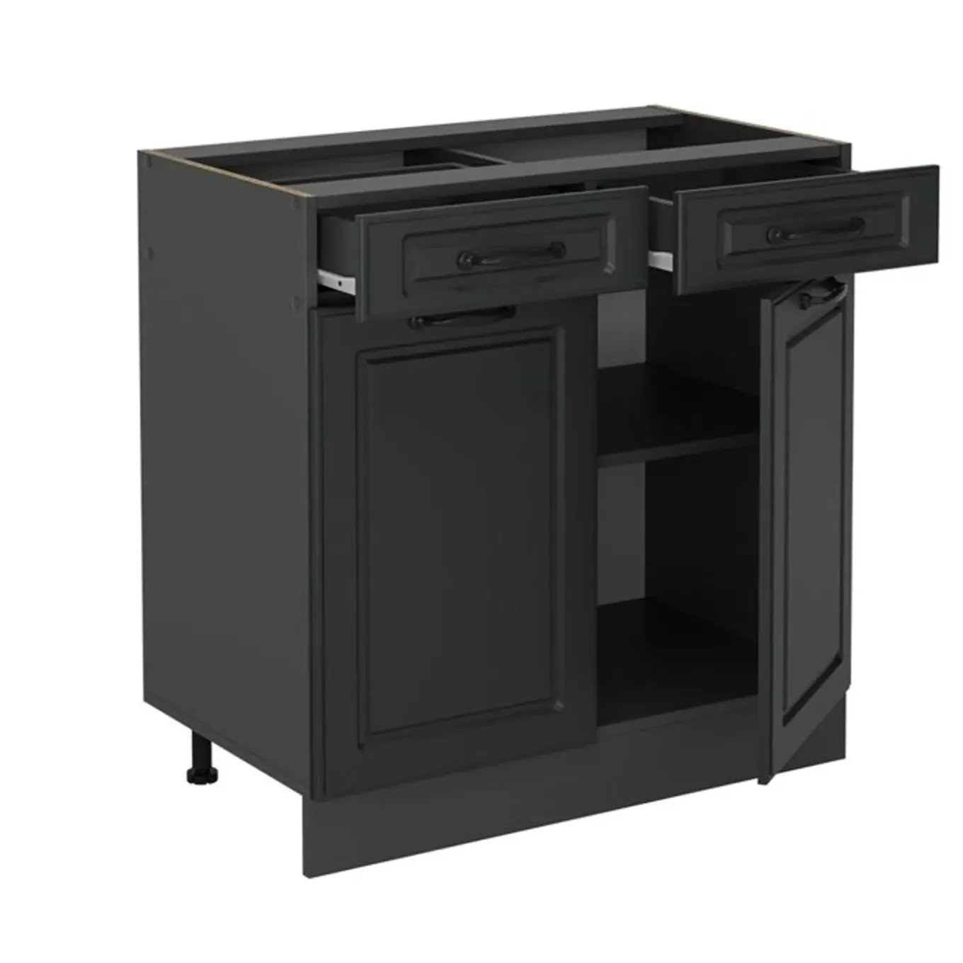Vicco - Keukenkast Onderkast - Antraciet - 80 Cm